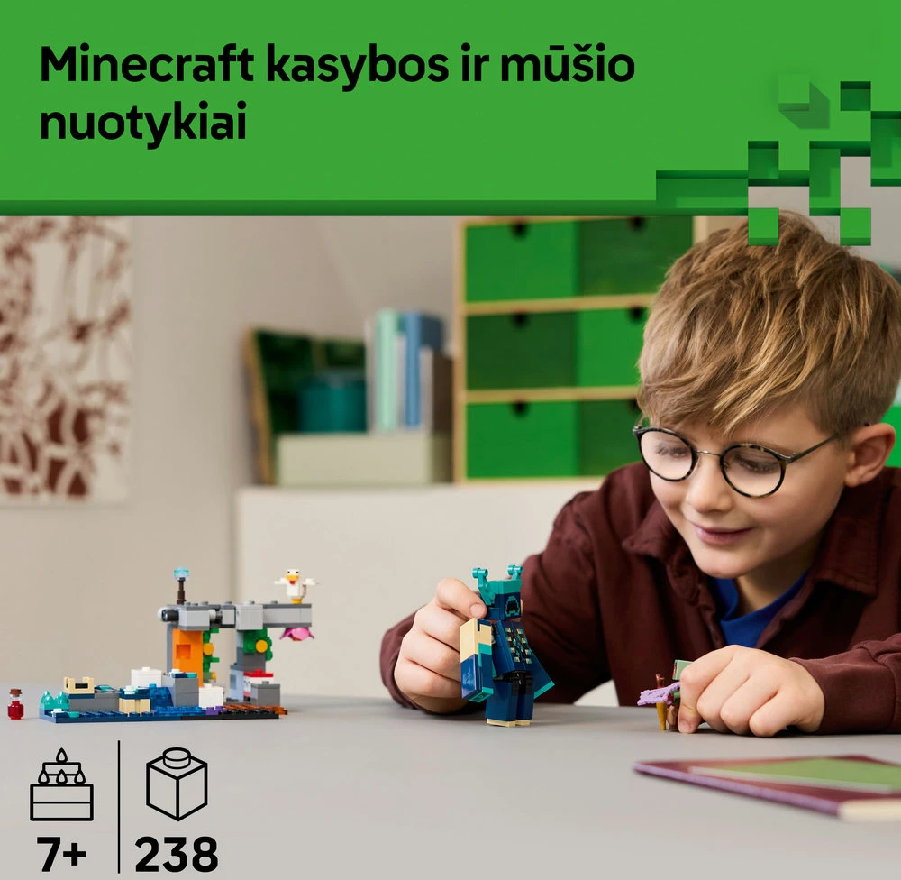 LEGO® Minecraft® Susirėmimas su prižiūrėtoju Suvenyras 21274