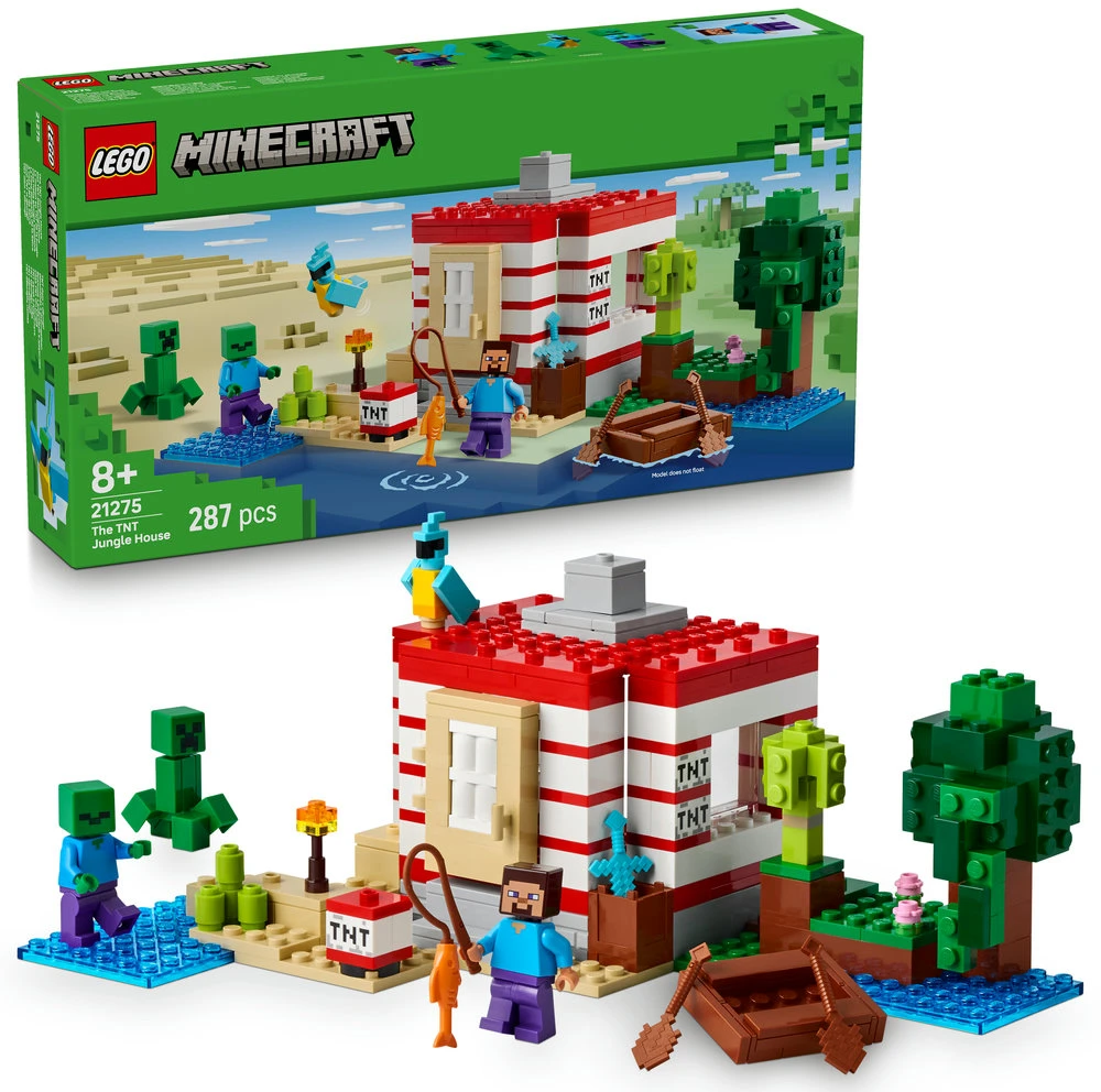 LEGO® Minecraft® TNT džiunglių namas, žaislas 21275