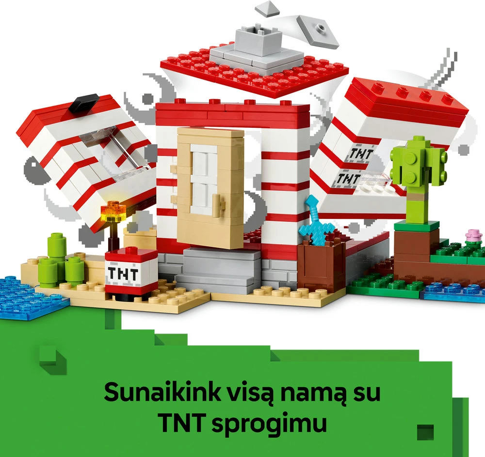 LEGO® Minecraft® TNT džiunglių namas, žaislas 21275
