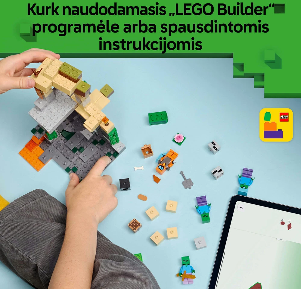 LEGO® Minecraft® Zombių požemis Konstravimo žaislas 21587