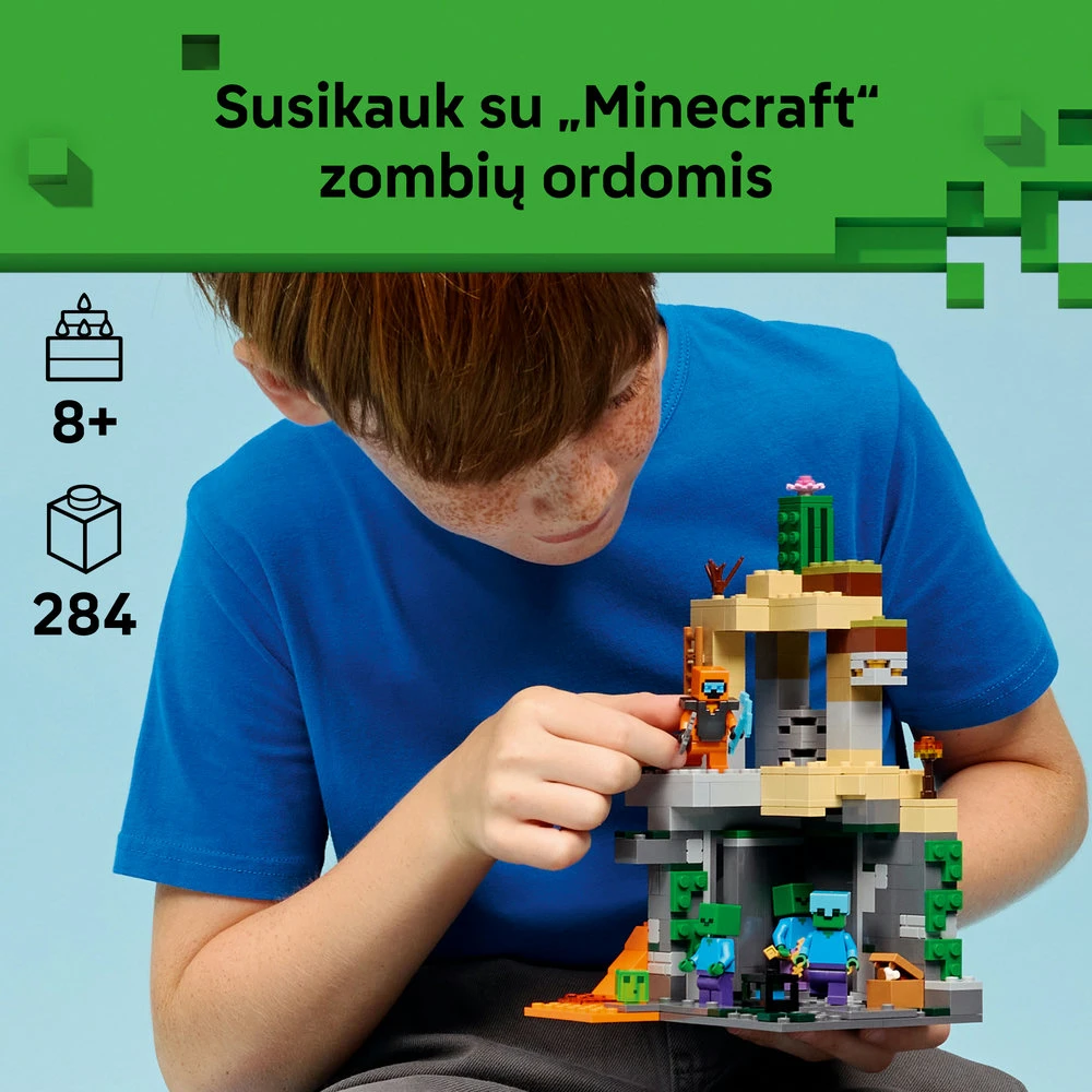 LEGO® Minecraft® Zombių požemis Konstravimo žaislas 21587