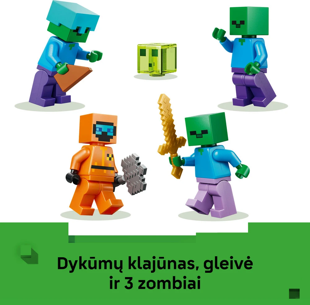 LEGO® Minecraft® Zombių požemis Konstravimo žaislas 21587