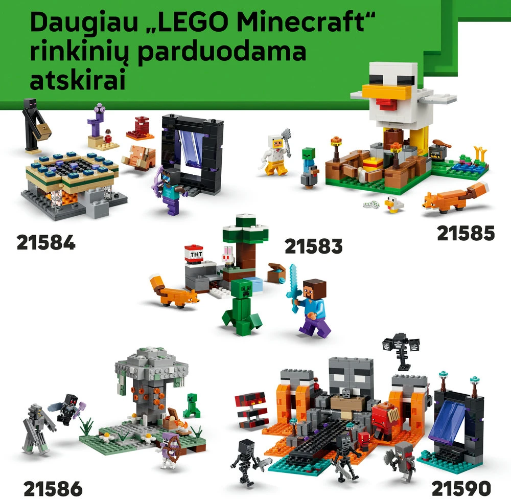 LEGO® Minecraft® Zombių požemis Konstravimo žaislas 21587