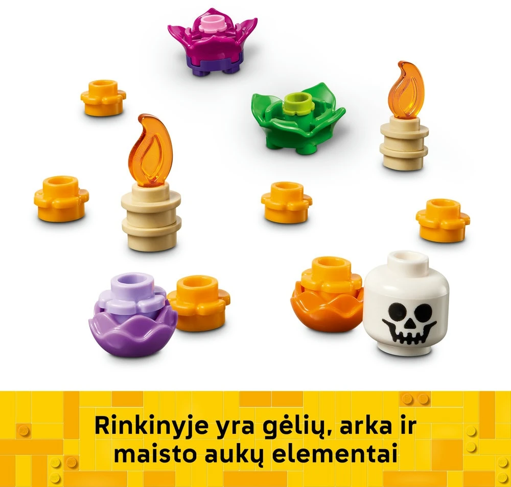 LEGO® mirusiųjų altorius Día De Los Muertos kaukolės dekoras 40811