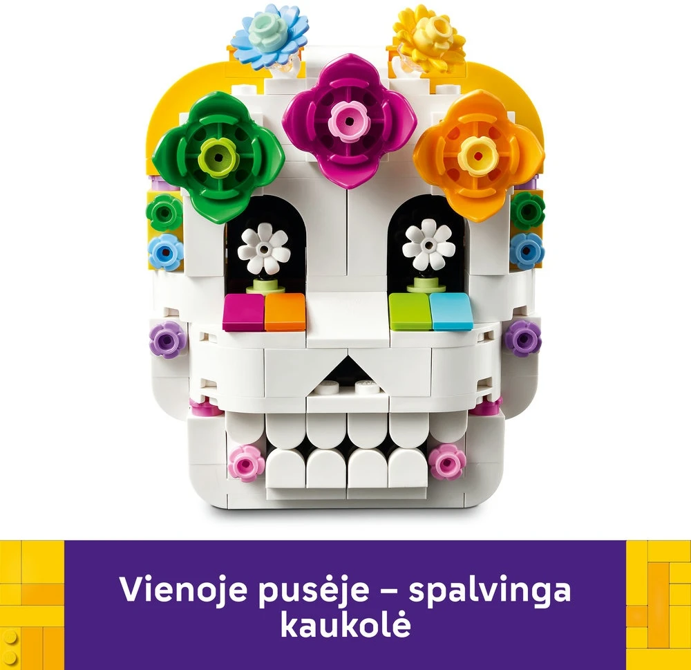 LEGO® mirusiųjų altorius Día De Los Muertos kaukolės dekoras 40811