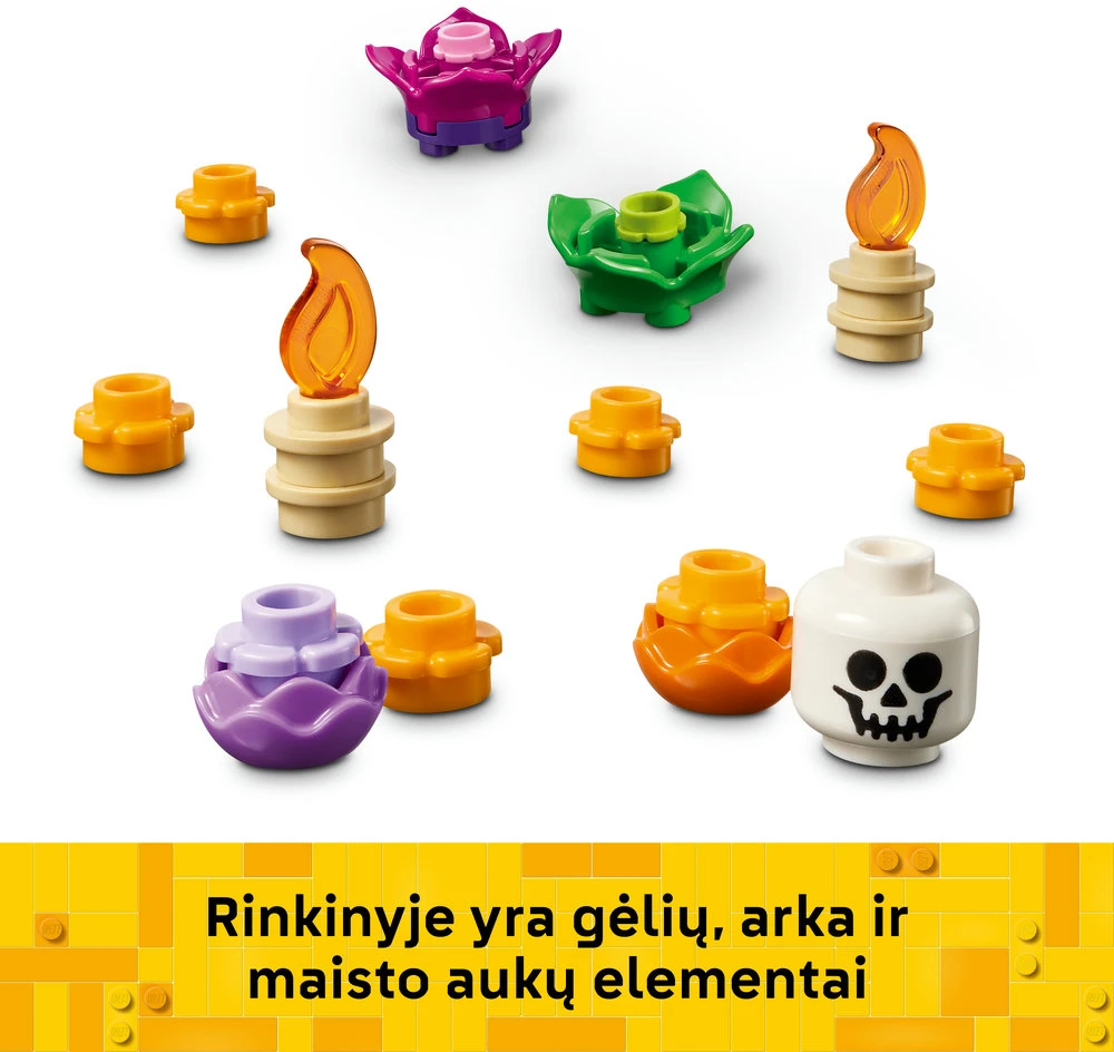 LEGO® mirusiųjų altorius Día De Los Muertos kaukolės dekoras 40811