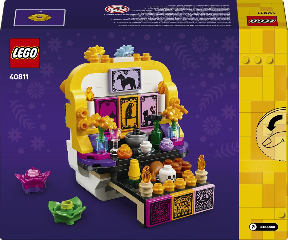 LEGO® mirusiųjų altorius Día De Los Muertos kaukolės dekoras 40811