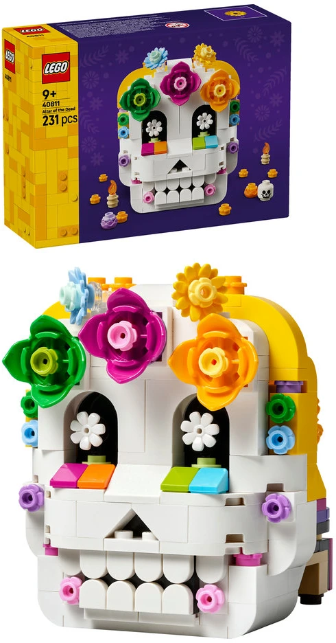 LEGO® mirusiųjų altorius Día De Los Muertos kaukolės dekoras 40811