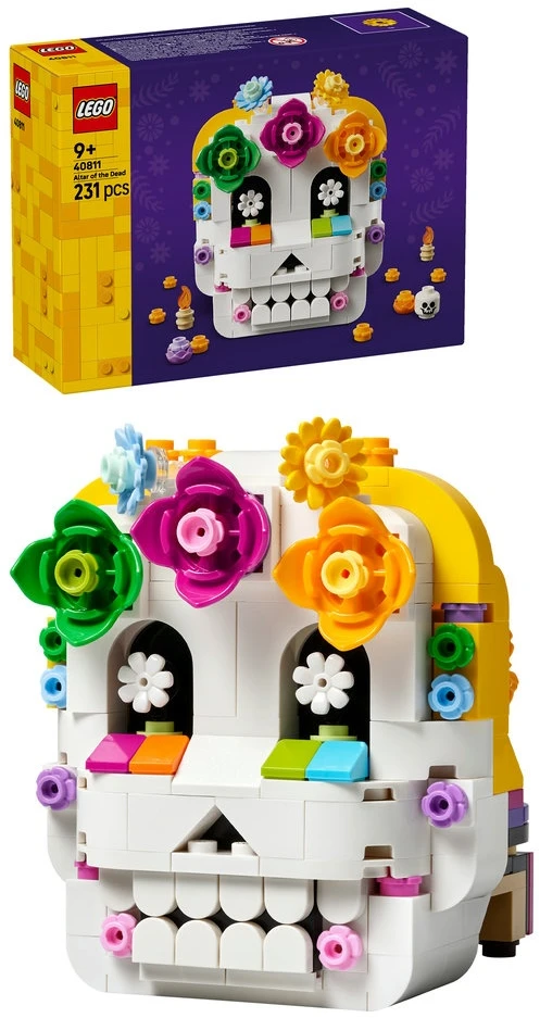 LEGO® mirusiųjų altorius Día De Los Muertos kaukolės dekoras 40811