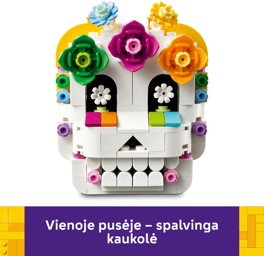 LEGO® mirusiųjų altorius Día De Los Muertos kaukolės dekoras 40811
