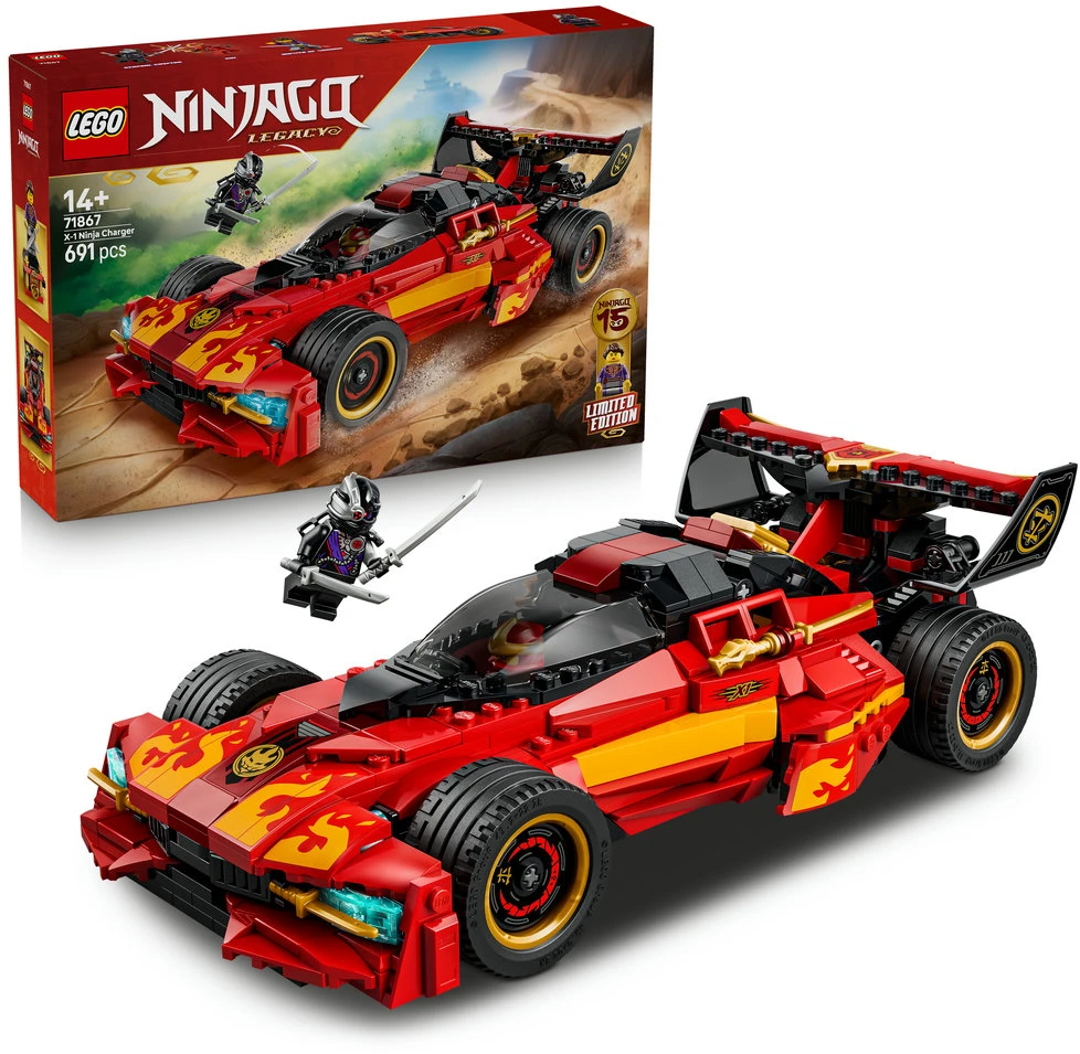 LEGO® NINJAGO® 15-ųjų metinių nindzės atakos automobilis „X-1“ 71867
