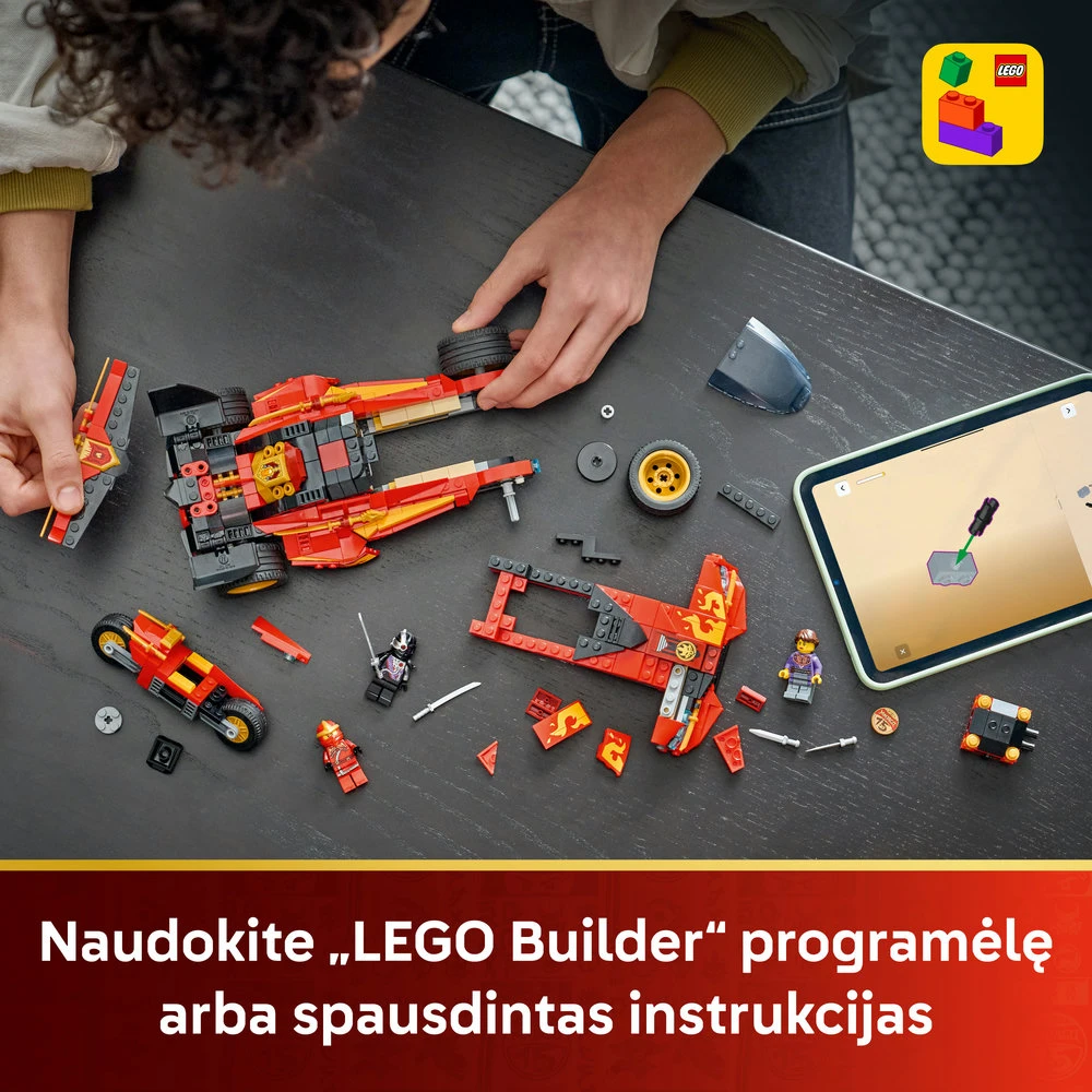 LEGO® NINJAGO® 15-ųjų metinių nindzės atakos automobilis „X-1“ 71867