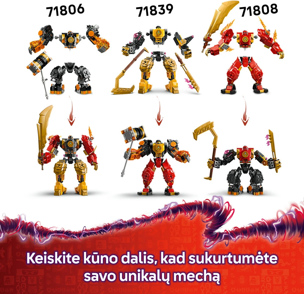 LEGO® NINJAGO® Arino Spinjitzu kovos robotas Rinkinys 71839