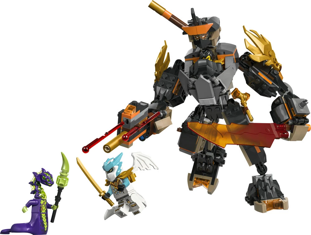 LEGO® NINJAGO® Cole misijos robotas ir drakono pavidalo Zane 71854