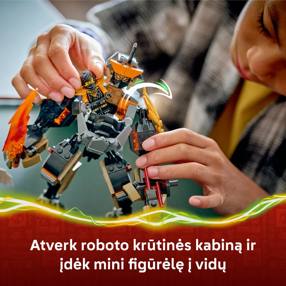 LEGO® NINJAGO® Cole misijos robotas ir drakono pavidalo Zane 71854