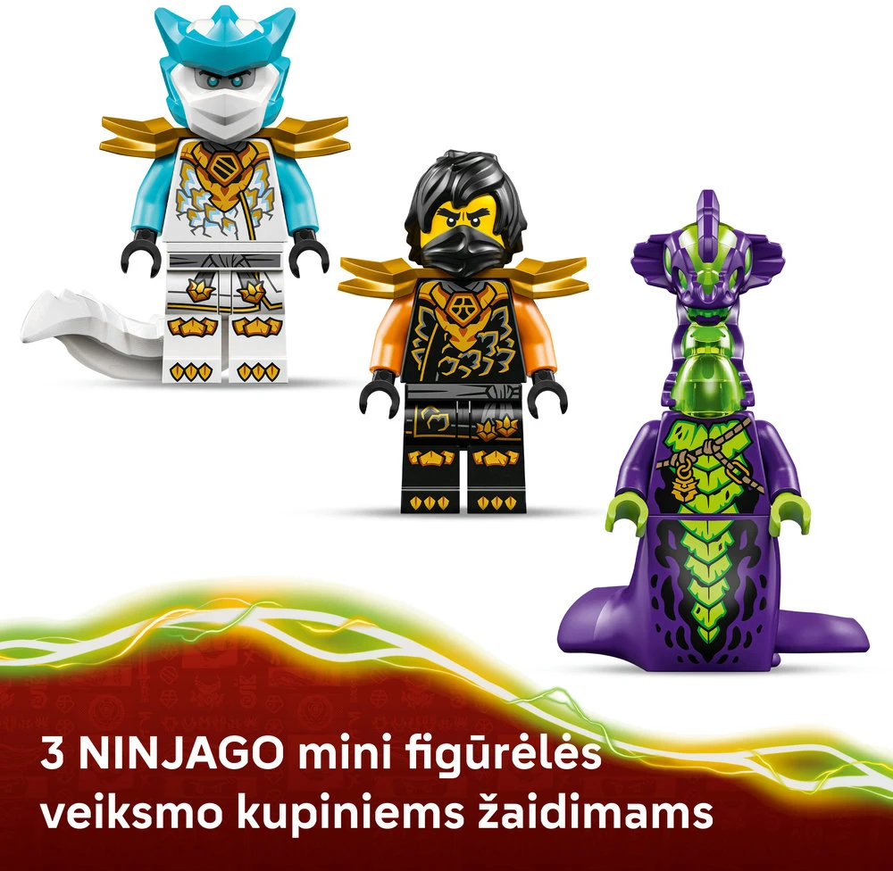 LEGO® NINJAGO® Cole misijos robotas ir drakono pavidalo Zane 71854