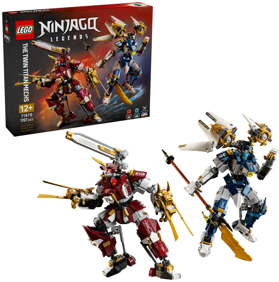 LEGO® NINJAGO® Du robotai-titanai veiksmo figūrėlės 71870