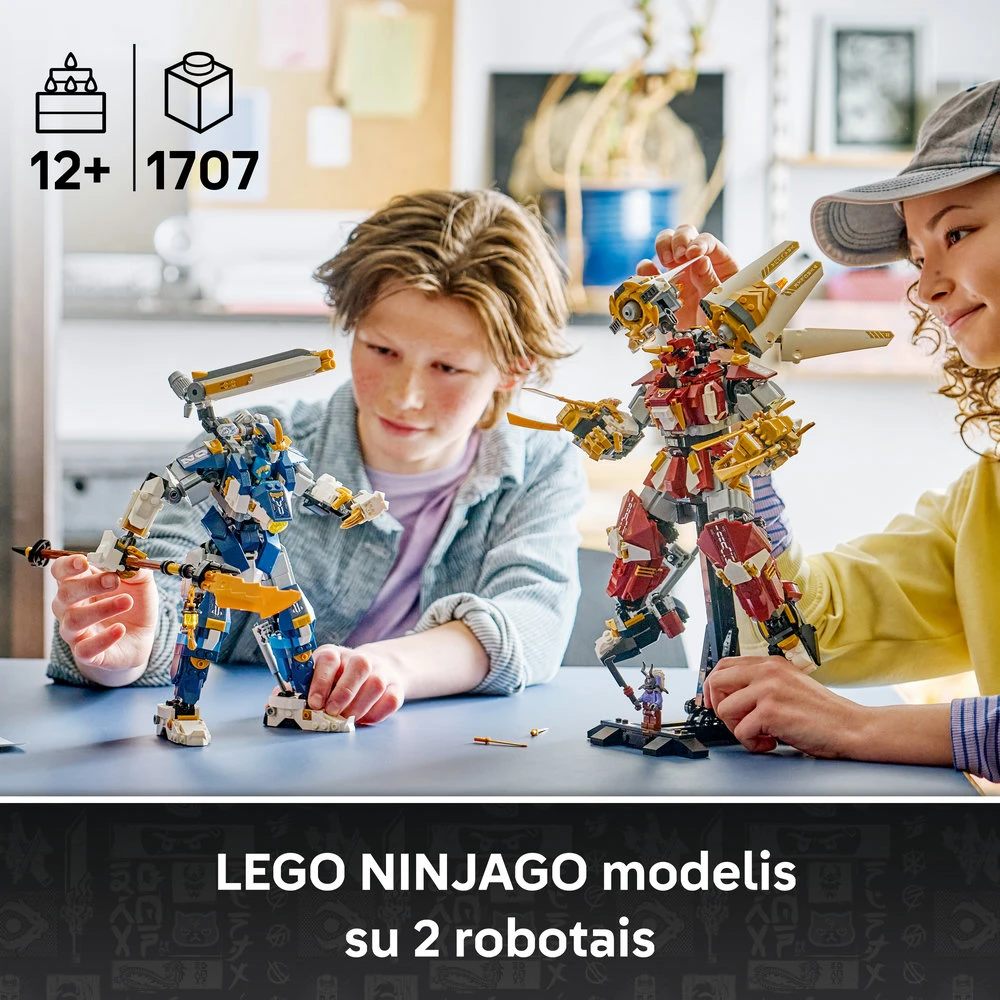 LEGO® NINJAGO® Du robotai-titanai veiksmo figūrėlės 71870