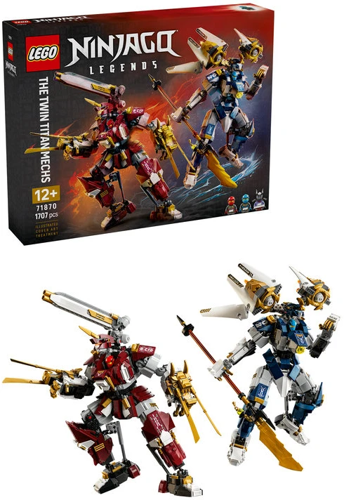 LEGO® NINJAGO® Du robotai-titanai veiksmo figūrėlės 71870