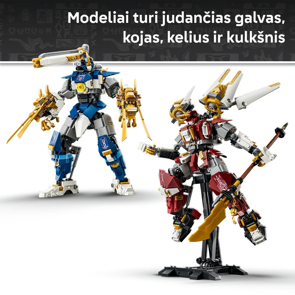 LEGO® NINJAGO® Du robotai-titanai veiksmo figūrėlės 71870