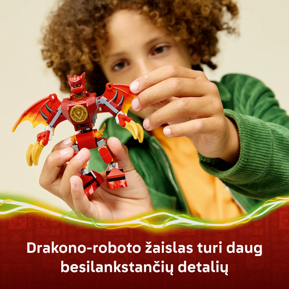 LEGO® NINJAGO® Kai drakono-roboto kovos rinkinys 71851
