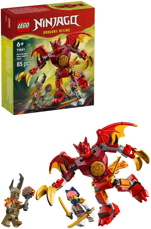 LEGO® NINJAGO® Kai drakono-roboto kovos rinkinys 71851