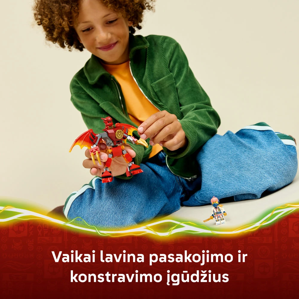 LEGO® NINJAGO® Kai drakono-roboto kovos rinkinys 71851