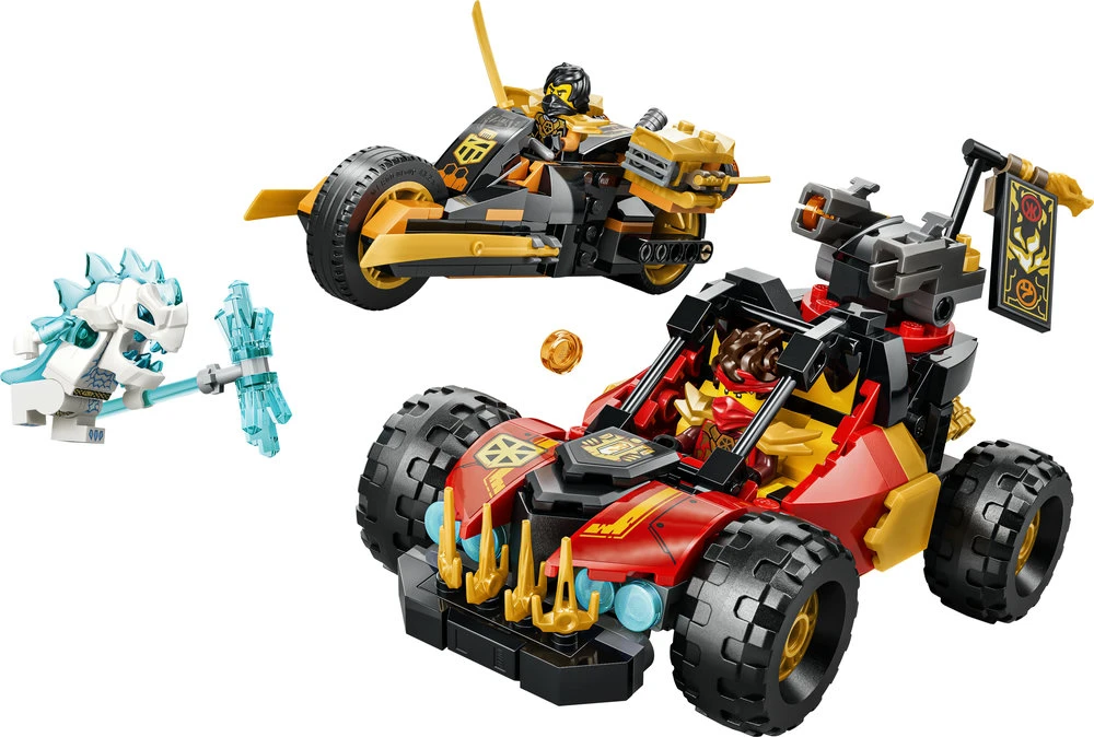 LEGO® NINJAGO® Kai ir Cole kombinuotosios transporto priemonės 71864