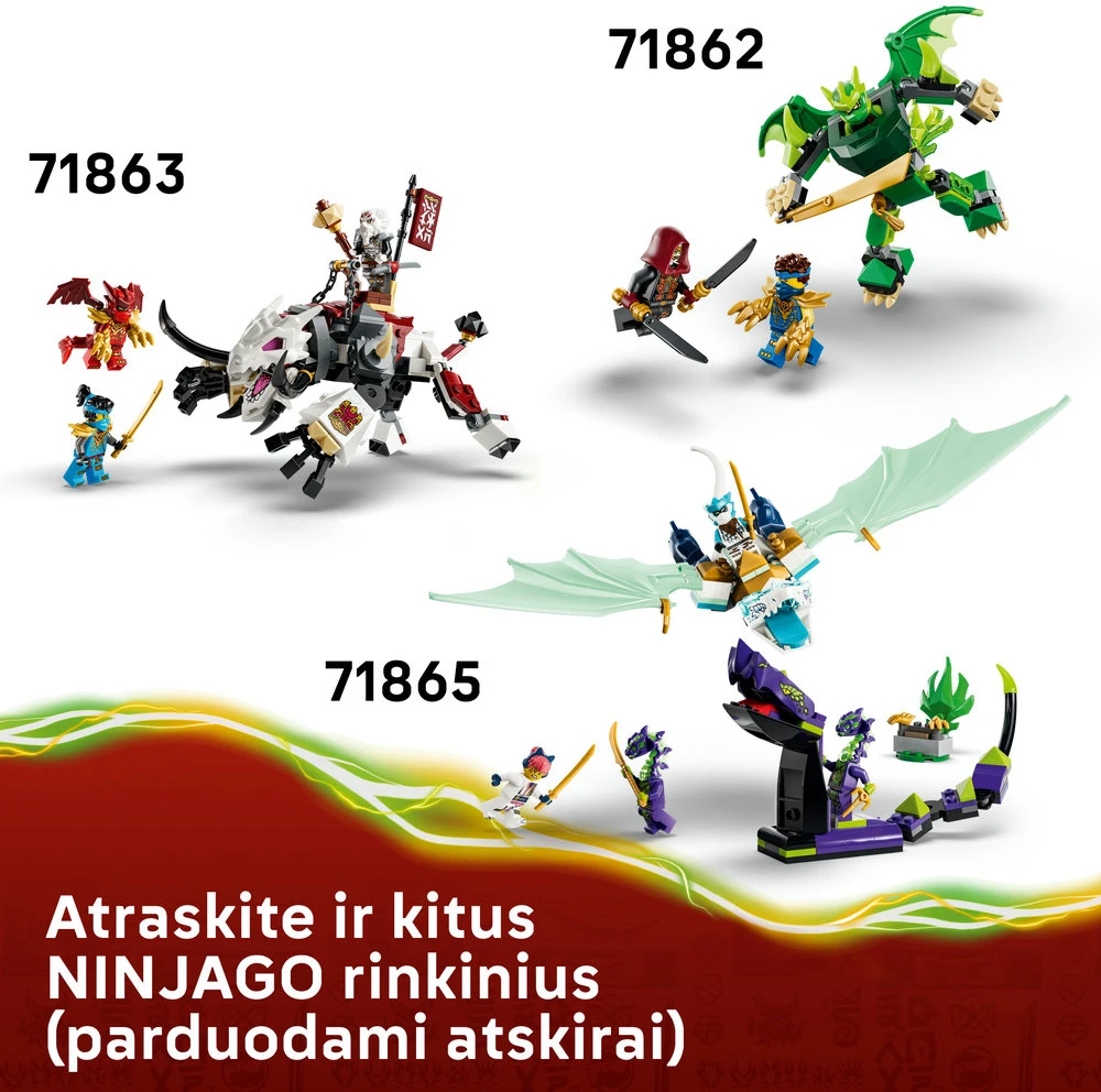 LEGO® NINJAGO® Kai ir Cole kombinuotosios transporto priemonės 71864