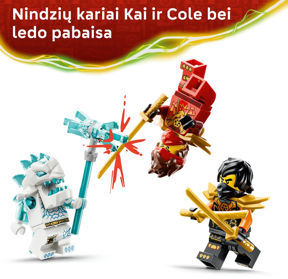 LEGO® NINJAGO® Kai ir Cole kombinuotosios transporto priemonės 71864