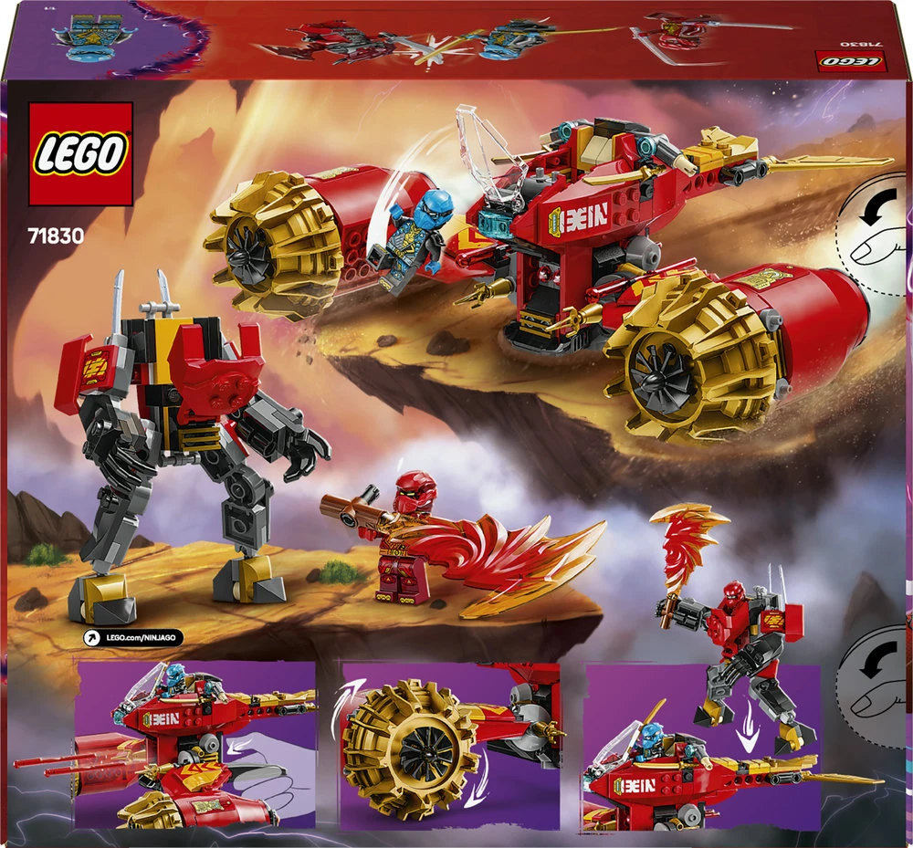 LEGO® Ninjago Kajaus audros robotas-motociklas (71830)