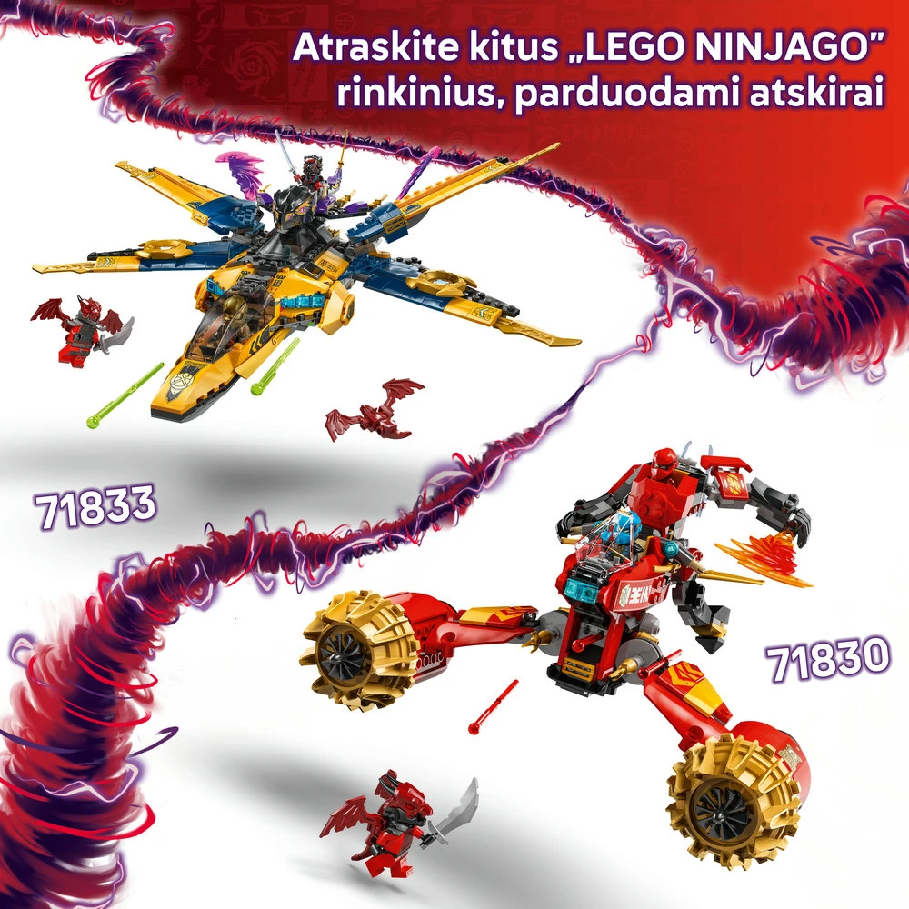 LEGO® Ninjago Kajaus audros robotas-motociklas (71830)