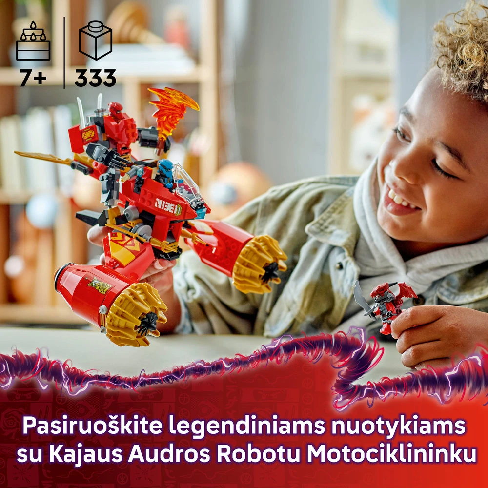 LEGO® Ninjago Kajaus audros robotas-motociklas (71830)