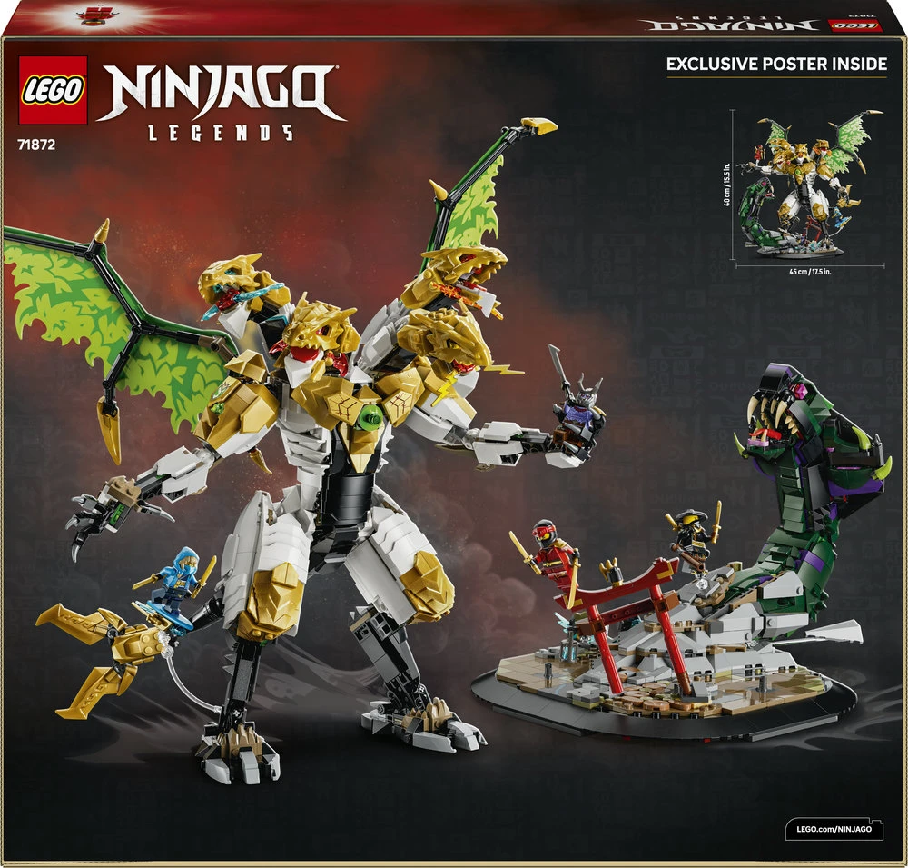 LEGO® NINJAGO® Lemiama drakonų kova Rinkinys 71872