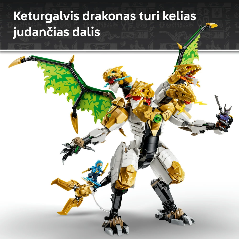 LEGO® NINJAGO® Lemiama drakonų kova Rinkinys 71872
