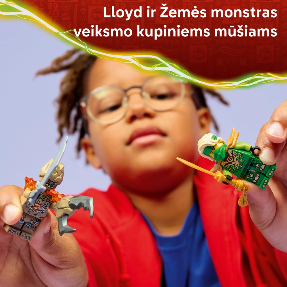 LEGO® NINJAGO® Lloyd prieš žemės monstrą Kovos žaislas 71850