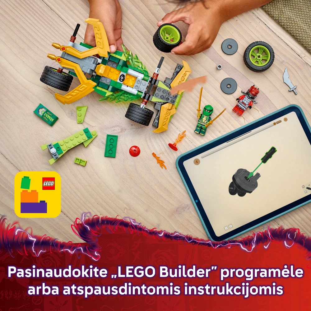 LEGO® Ninjago Lloyd spyruoklinis lenktyninis automobilis (71828)