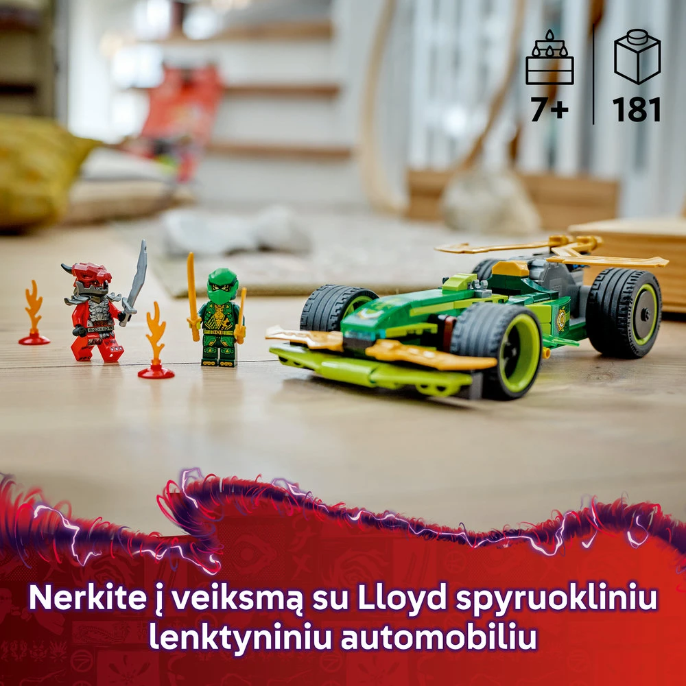 LEGO® Ninjago Lloyd spyruoklinis lenktyninis automobilis (71828)