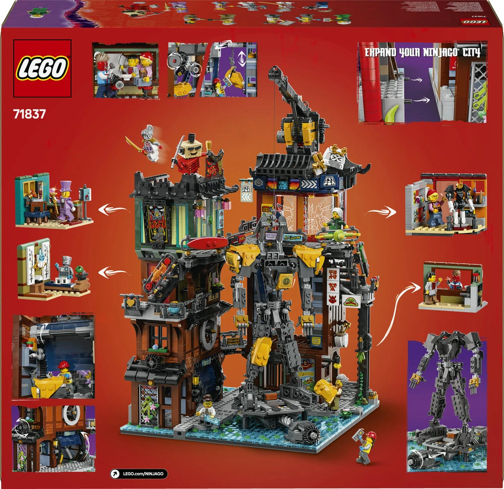 LEGO® NINJAGO® miesto dirbtuvės Žaidimo rinkinys 71837