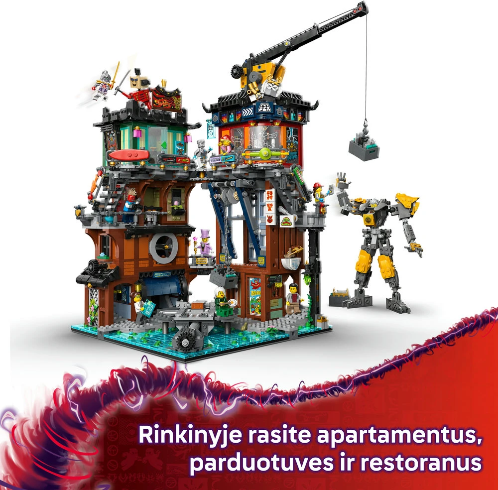 LEGO® NINJAGO® miesto dirbtuvės Žaidimo rinkinys 71837