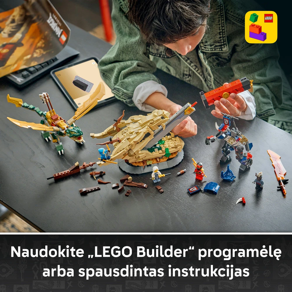 LEGO® NINJAGO® Mūšis prie Drakono ašmenų Eksponatas 71871