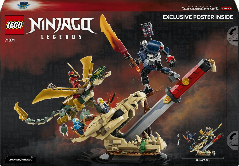 LEGO® NINJAGO® Mūšis prie Drakono ašmenų Eksponatas 71871