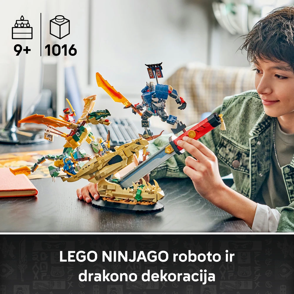 LEGO® NINJAGO® Mūšis prie Drakono ašmenų Eksponatas 71871