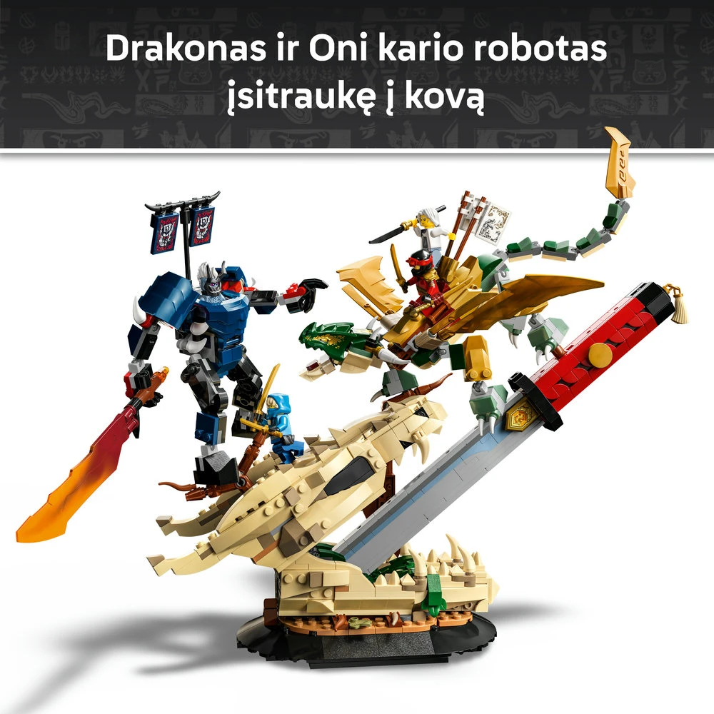 LEGO® NINJAGO® Mūšis prie Drakono ašmenų Eksponatas 71871