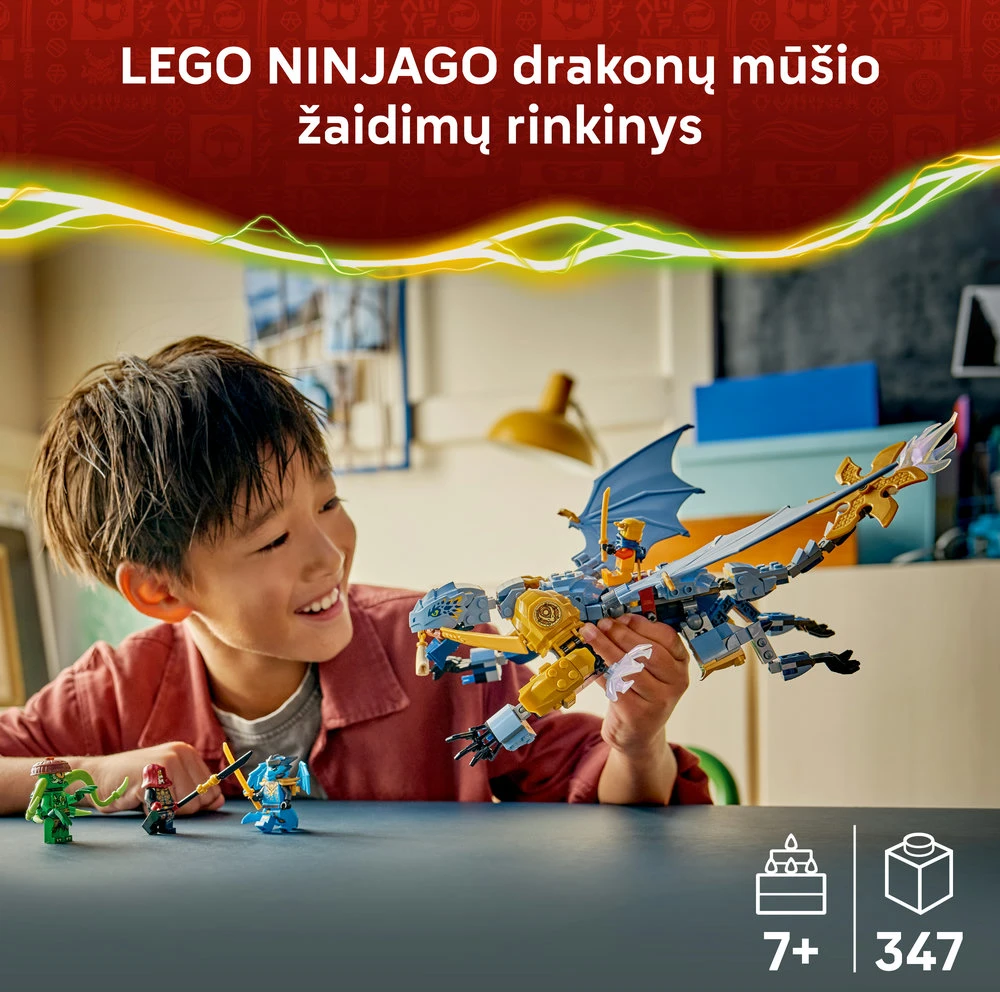 LEGO® NINJAGO® Nindzių drakono Riyu kova Žaislas 71855