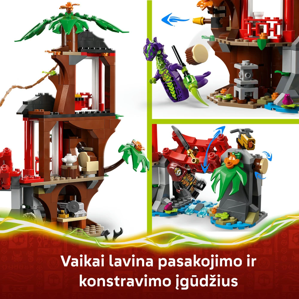 LEGO® NINJAGO® Nindzių transporto priemonės ir namelio medyje gynyba 71857