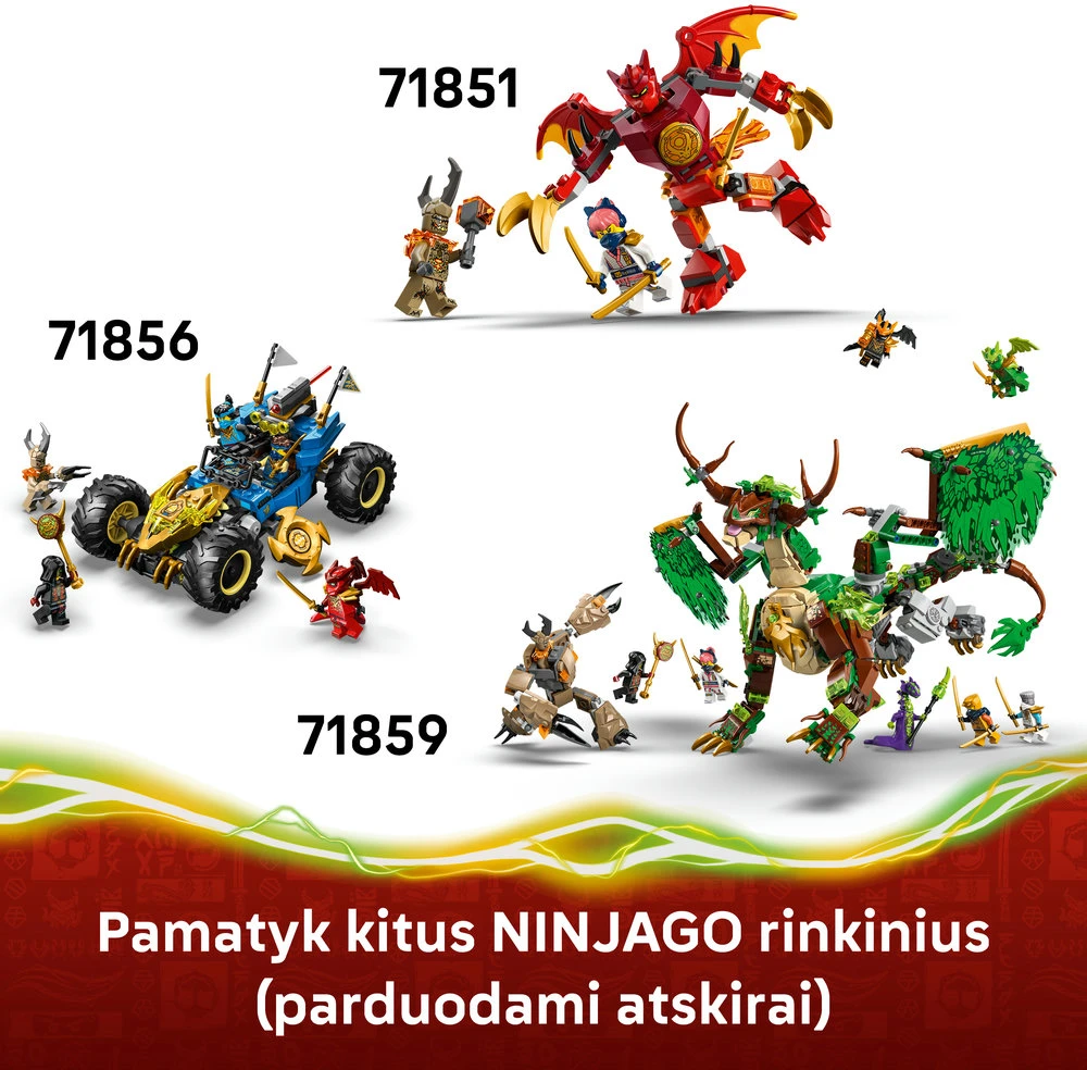 LEGO® NINJAGO® Nindzių transporto priemonės ir namelio medyje gynyba 71857