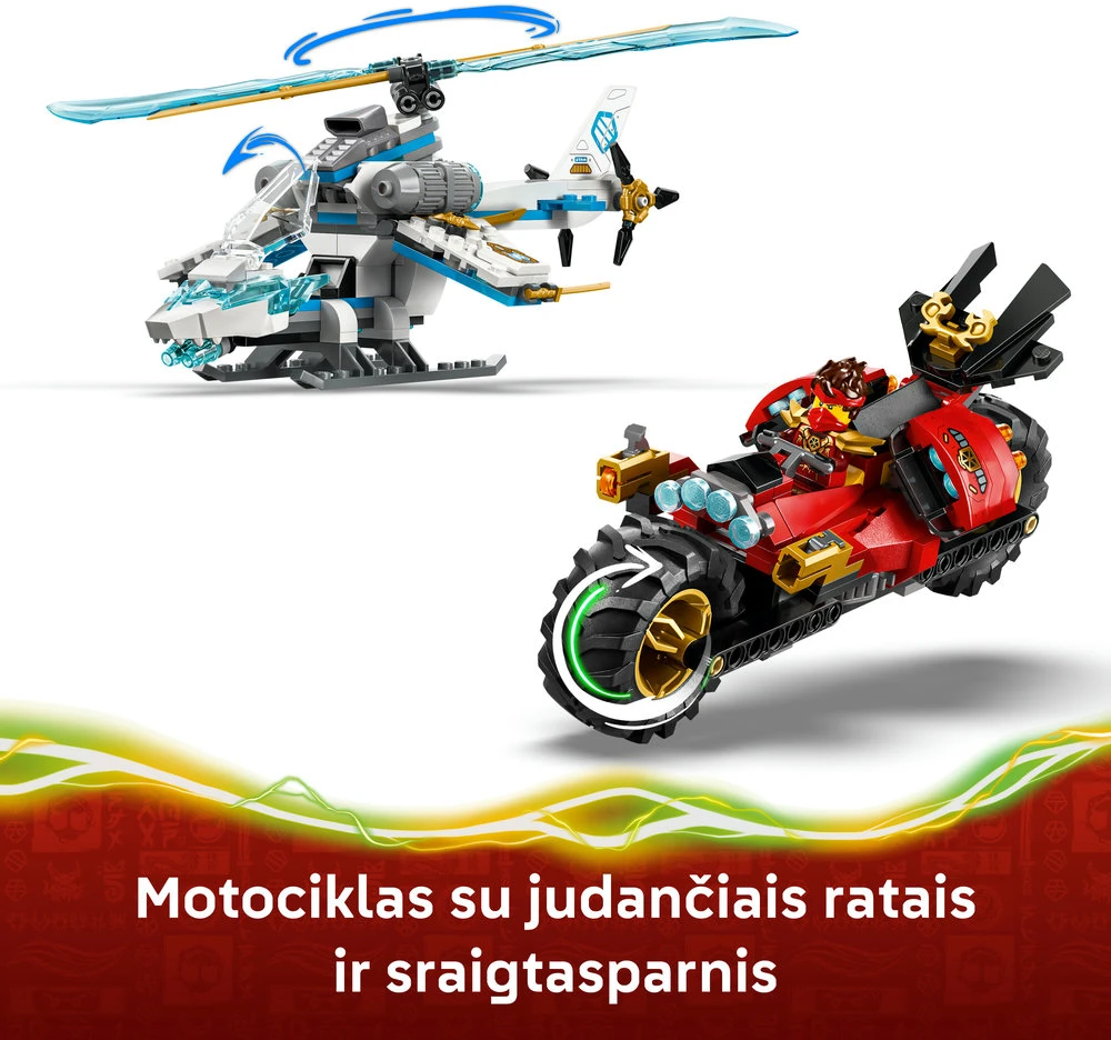LEGO® NINJAGO® Nindzių transporto priemonės ir namelio medyje gynyba 71857