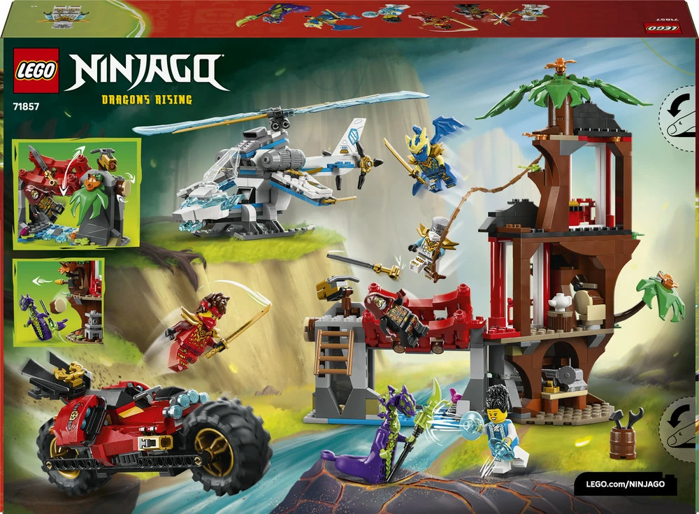 LEGO® NINJAGO® Nindzių transporto priemonės ir namelio medyje gynyba 71857