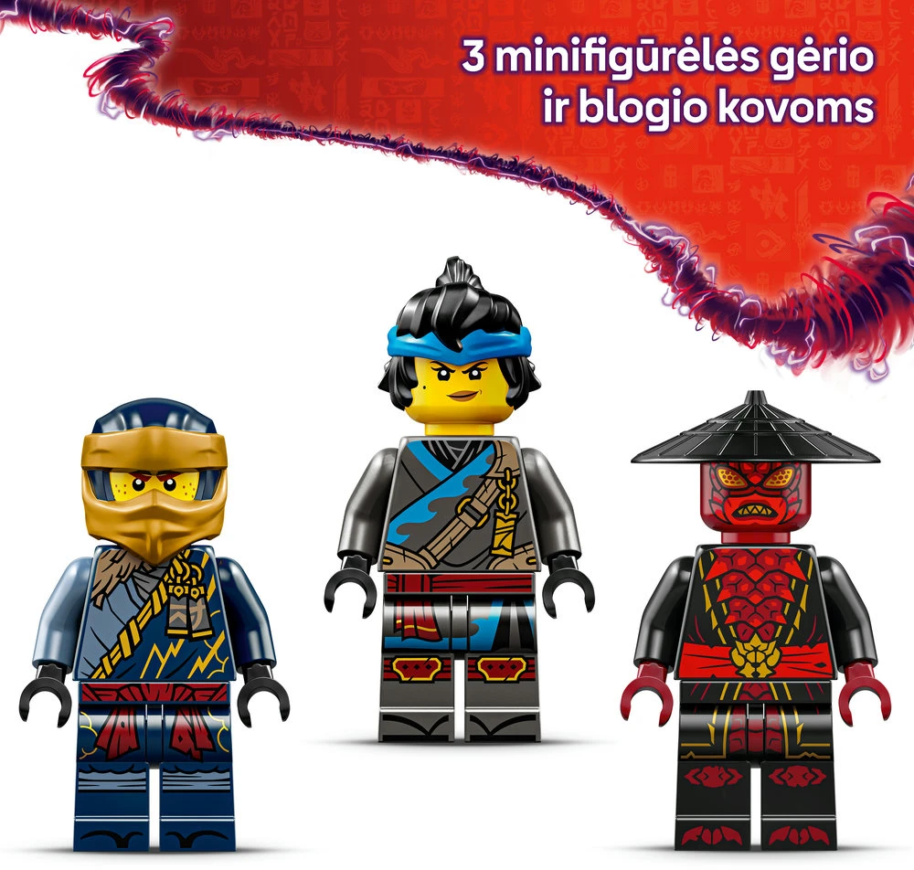 LEGO® NINJAGO® Rogue ir Drikso lenktyninių automobilių kova 71840